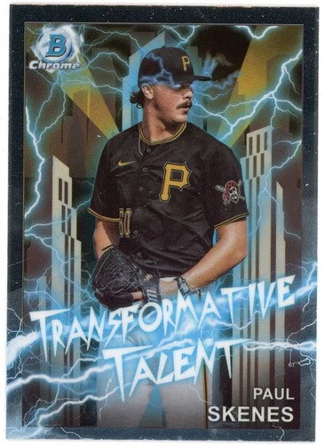 2023 Bowman Chrome Draft Transformative Talent Rookie Paul Skenes #20 Pirates