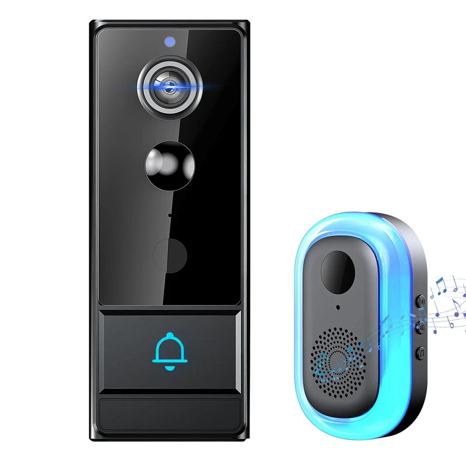 WiFi Doorbell Camera Video Door Bell Audio Intercom Night Vision Smart Doorbell - image 2 of 4