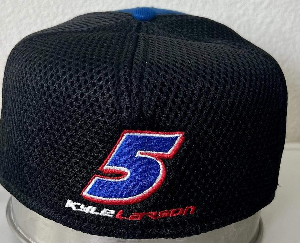 Бейсболка New Era 9Fifty Kyle Larson Hendricks автомобильная резинка редкая ограниченный выпуск L-XL - Изображение 3 из 4