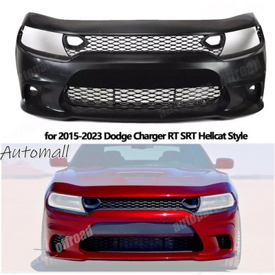 For SRT Hell Cat Style 15-21 Dodge Charger Front Bumper Conversion Cover Grille