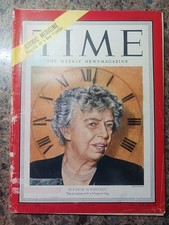 1952 -TIME- Vintage ELEANOR ROOSEVELT Magazine - April 7