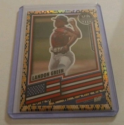 2026 Panini Prizm Team USA Landon Green Snakeskin Short Print #51.