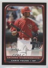 2017 Bowman 70th Anniversary Buybacks Silver Chris Young #2008-54 a8x