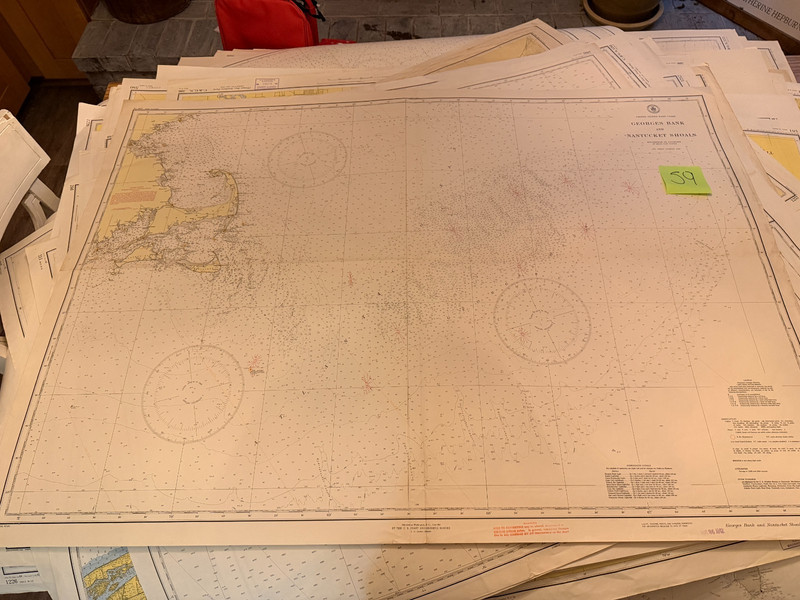 Georges Bank - US Coast & Geodetic Survey Nautical Maritime Map