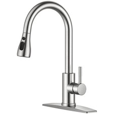 Stainless Steel Kitchen Faucet with Pull Down Sprayer