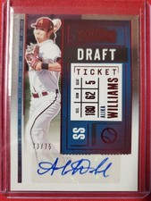 2020 Panini Contenders - Draft Pick Alika Williams #DPT2-WI (AU, RC) /75