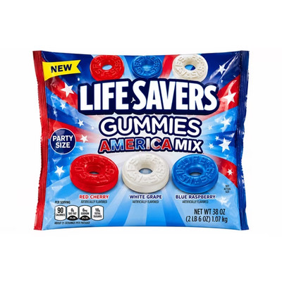 Life Savers Gummies America Mix Candy Assorted Fruity Flavors Bulk Bag New