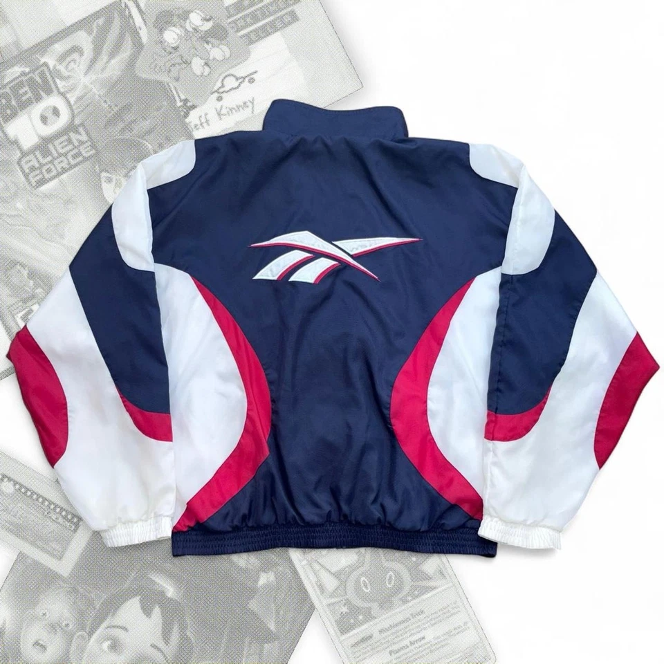 Cortavientos Reebok Color Block vintage años 90 cremallera  Foto 3 de 4