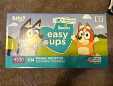 Pampers Easy Ups Training Pants Bluey 4T/5T Unisex Multicolor 104 Ct