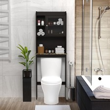 Bathroom Space Saver over the Toilet 2 Tier Storage Shelf Caddy Organizer Rack