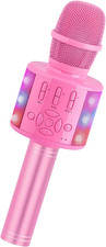 Toys for Girls, Kids Karaoke Microphone Toddler Microphone for Kids with Lights,