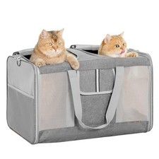 Extra Large Cat Carrier for 2 Cats 24x 14x 16in Pet Carrier for Cat and Dog U...