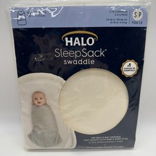 HALO SleepSack Swaddle 3-Way Adjustable Sz Small 3-6 months TOG 1.5 100 Cotton
