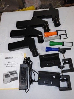 Bag Attachment Kit Semacon S-530 Heavy Duty Coin Sorter Counter 500 Series + Pow