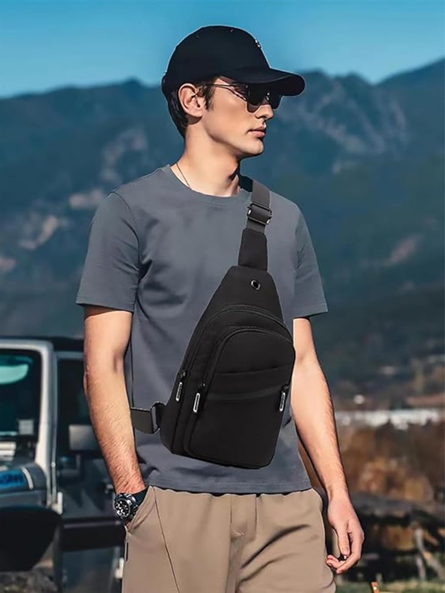 SEAFEW Anti-Theft Sling Bag For Men & Women - Lightweight Crossbody Backpack For Travel & Sports