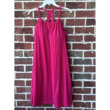 PrAna Quinn Pink Printed A-Line Dress XL