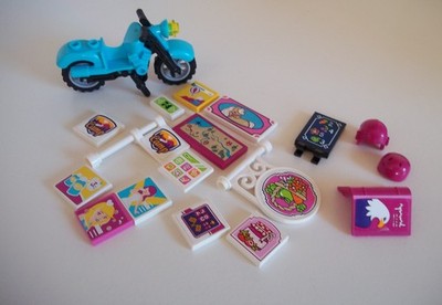 Lego Friends Motorrad, Helme und gemusterte Fliesen
