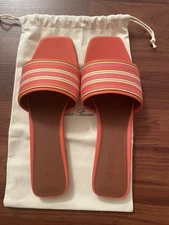 Loro Piana Suitcase Stripe Slide Sandal