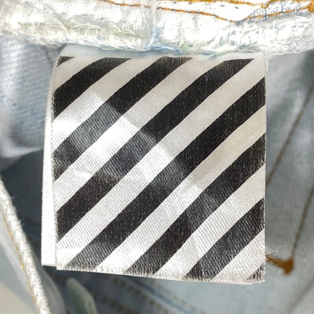 Men's Wear Off-White OFF WHITE LEVI S reconstructed patchwork denim pants thumbnail 9