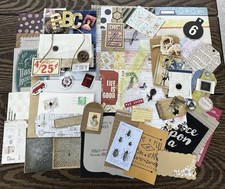 Ephemera 75 Pieces junk journaling scrapbooking mixed media paper Embellishments