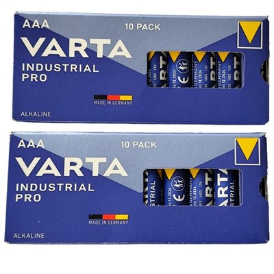 20 x Industrial VARTA PRO Batterien Micro AAA LR03 Alkaline 1,5V