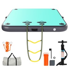 8x6FT Inflatable Floating Dock Water Inflatable for Adults Inflatable Island