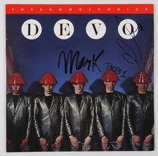 Devo JSA Signed Autograph Record Album Vinyl Freedom Of Choice