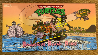 NECA Teenage Mutant Ninja Turtles Bodacious Beach Bros. Turtles 2025 Con