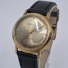 Orologio uomo Caravelle carica manuale svizzero vintage 33mm funziona benissimo e pulito
