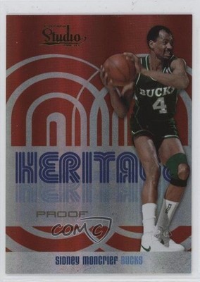 2009-10 Panini Studio Heritage Proofs 62/199 Sidney Moncrief #4 HOF 0t2
