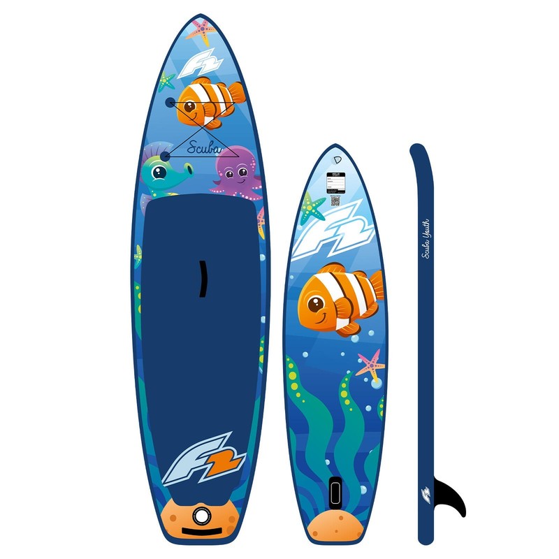 F2 Scuba Kinder SUP 280 cm Kid Stand Up Paddle Board SUP Paddel Komplett Set