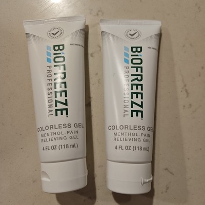 #ad Biofreeze Professional Menthol Pain Relief Colorless Gel 4oz X2 Exp 2027 $21.99