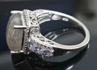 925 STS Stamped: Sterling Silver, Labradorite+Tanzanite Colored Gemstones Ring — photo 6