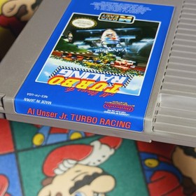 Al Unser Jr. Turbo Racing & Rad Racer (Nintendo NES) Authentic Racing Games Lot