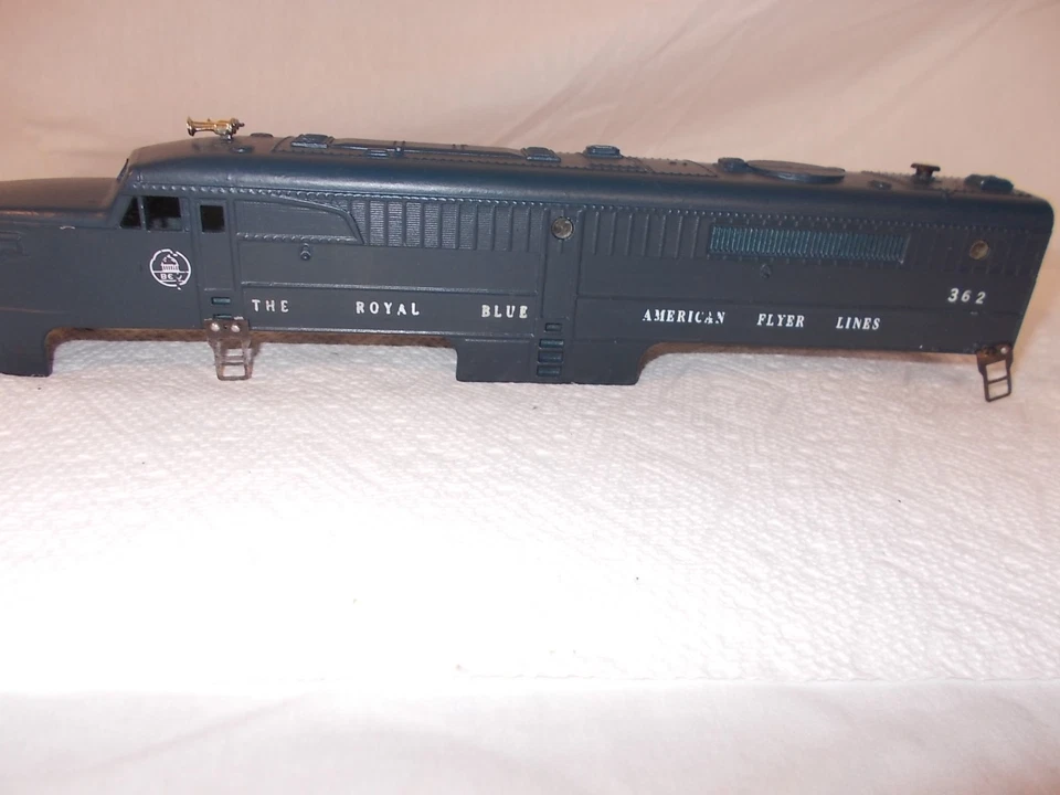 AMERICAN FLYER 362 ROYAL BLUE CUSTOM ENGINE SHELL FOR PARTS LOT #Z-5 - Image 3 of 4