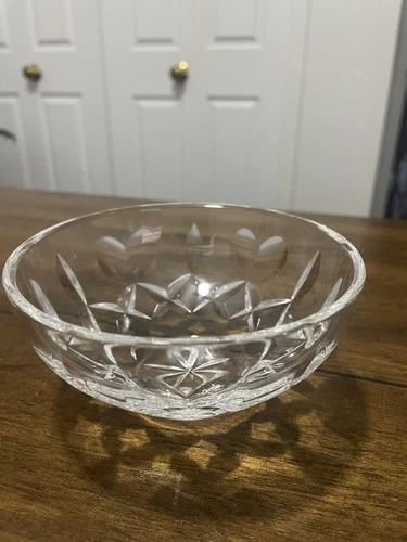 Vtg. Waterford, Miroslav Havel Signed, LISMORE Pattern With Hearts, Candy Dish