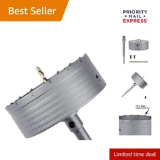 160mm Concrete Hole Saw with 220mm SDS Shank - Durable Tungsten Carbide Teeth