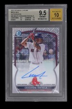 Ceddanne Rafaela 2023 Bowman Chrome Mega Box Refractor Auto BGS 9.5 / 10 POP 3