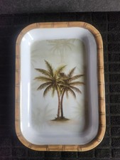 Artículos de melamina 🌴 Palmera 🌴 Plato de baratija de Hawaiian Luau Set 🌴 9"×61/8"