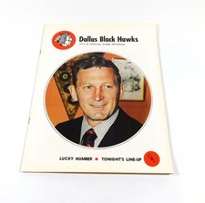 1973-74 CHL Hockey Program Dallas Black Hawks vs Oklahoma City Blazers 1-1-74