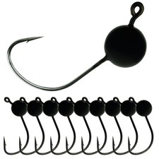 Wacky Jig Heads Bass Fishing Durable Finesse Wacky Rigging Hooks 10-Pack