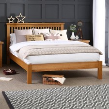 Oak Superking Size Bed 6FT Bedroom Furniture Solid Bed Frame Home and Headboard
