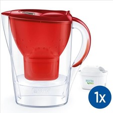 BRITA 1051120 Carafe filtrante Marella rouge 2.4L - inclus 1 cartouche filtrante