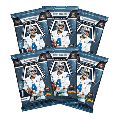 2025 Panini Mosaic Football NFL Trading Cards Mega Box - 13 Mosaic