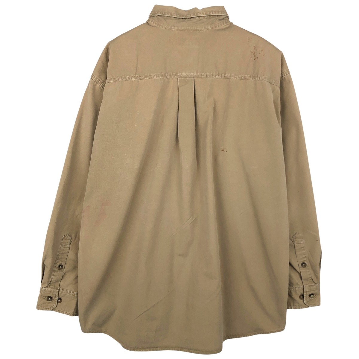 Used Carhartt long-sleeved button-down work shirt men's size XL thumbnail 2