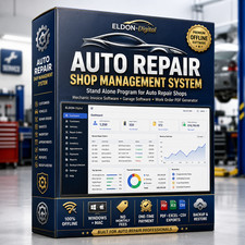 Software de taller de reparación de automóviles USB mecánico facturación inventario Windows Mac