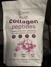 Micro Ingredients Multi Collagen Peptides Powder - Hydrolyzed Protein Peptides