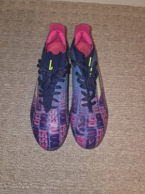 Adidas X Speedflow.1 FG Messi 'Numbersup' Soccer Cleats - Blue/Pink/Yellow -...