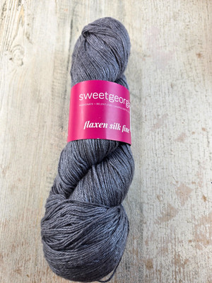 Sweet Georgia Flaxen Silk Fine Yarn 1 Hank Color Slate
