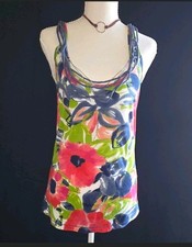Y2K Abercrombie & Fitch Floral Chain Racerbac...